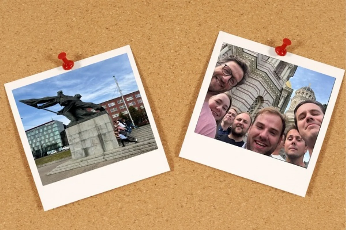 Polaroid Challenge som lagaktivitet på firmatur i Jurmala